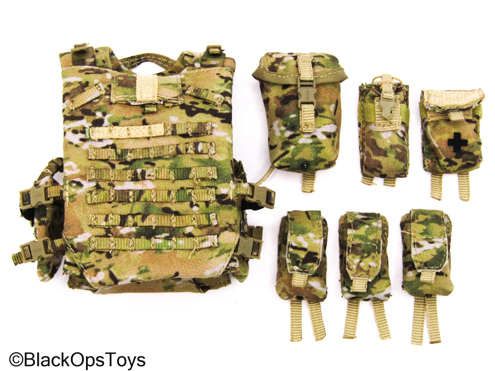 101st Airborne Div. - OCP Multicam MOLLE Combat Vest w/Pouches