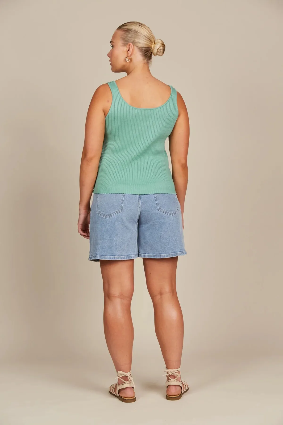 Adele Tank - Seafoam