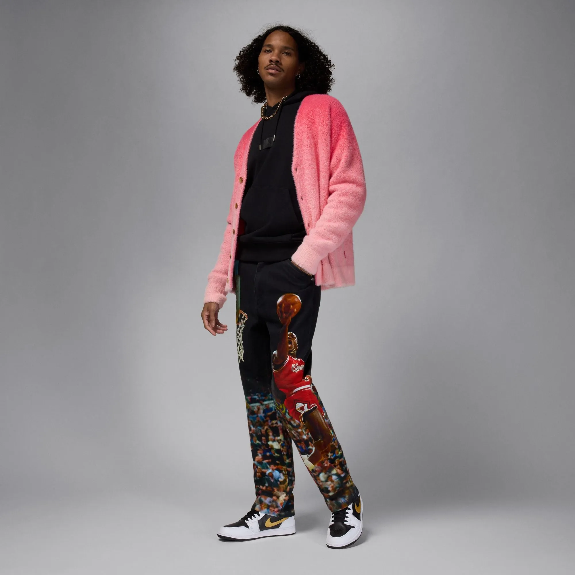 Air Jordan Printed Twill Pants 'Black'