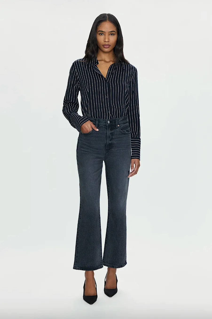 ally high rise crop boot - after hours vintage