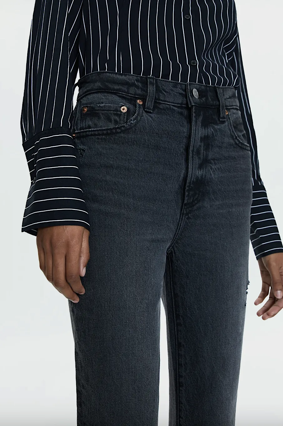 ally high rise crop boot - after hours vintage