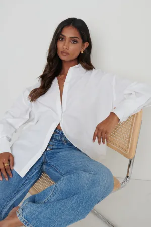 Ashlyn Poplin Shirt - White