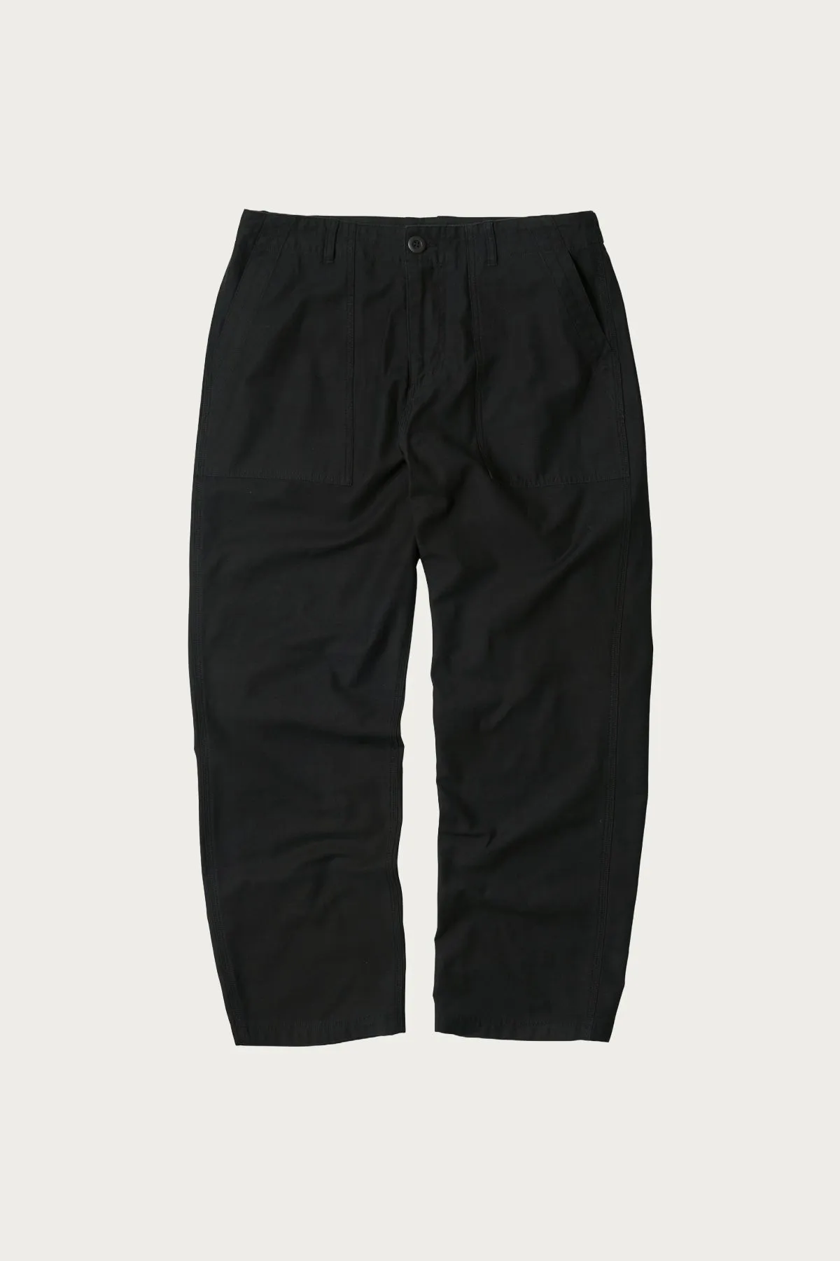 Backsatin Fatigue Pants - Black