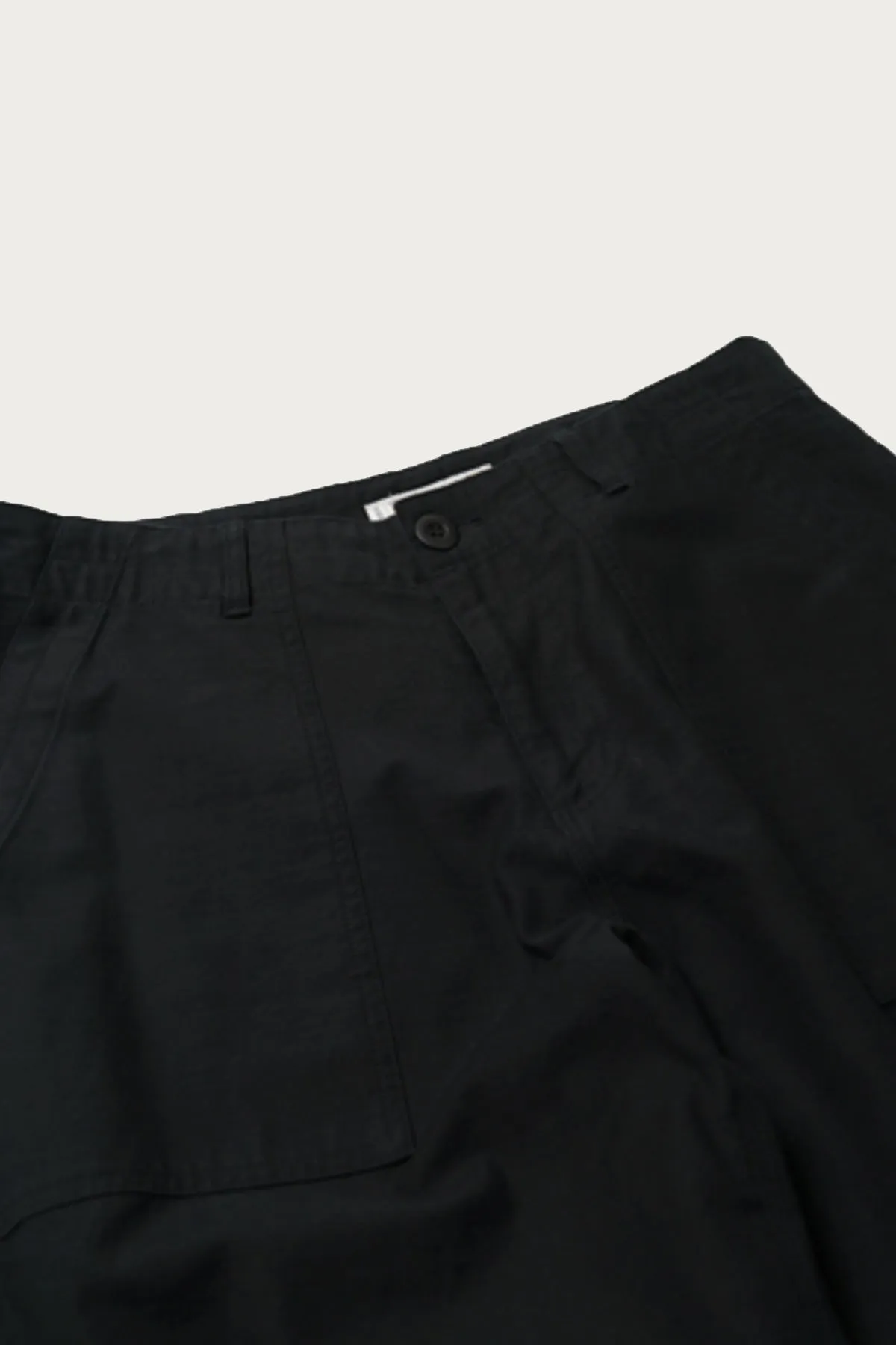 Backsatin Fatigue Pants - Black