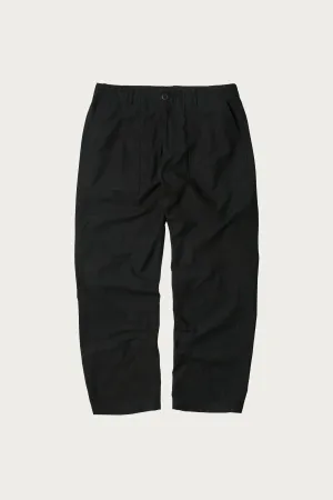 Backsatin Fatigue Pants - Black