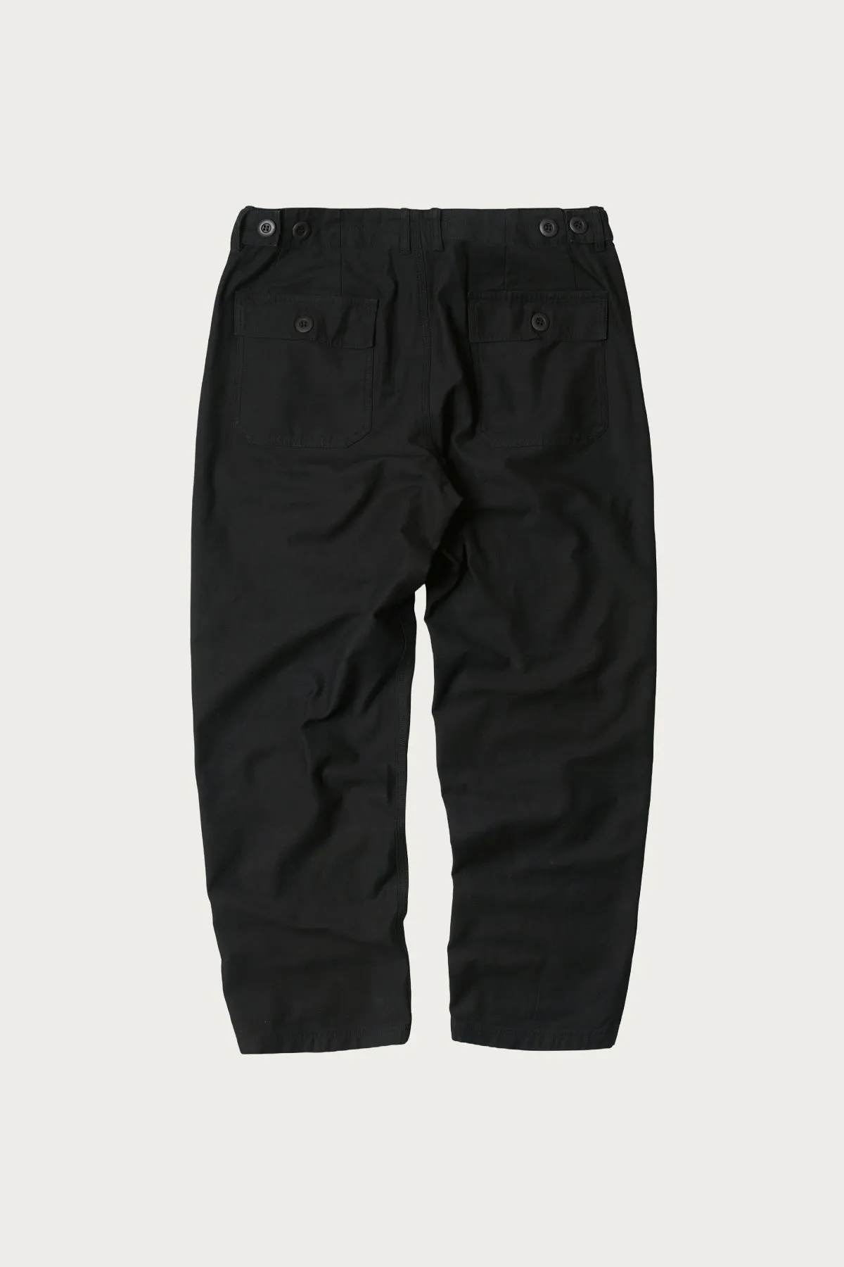 Backsatin Fatigue Pants - Black