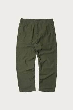 Backsatin Fatigue Pants - Olive