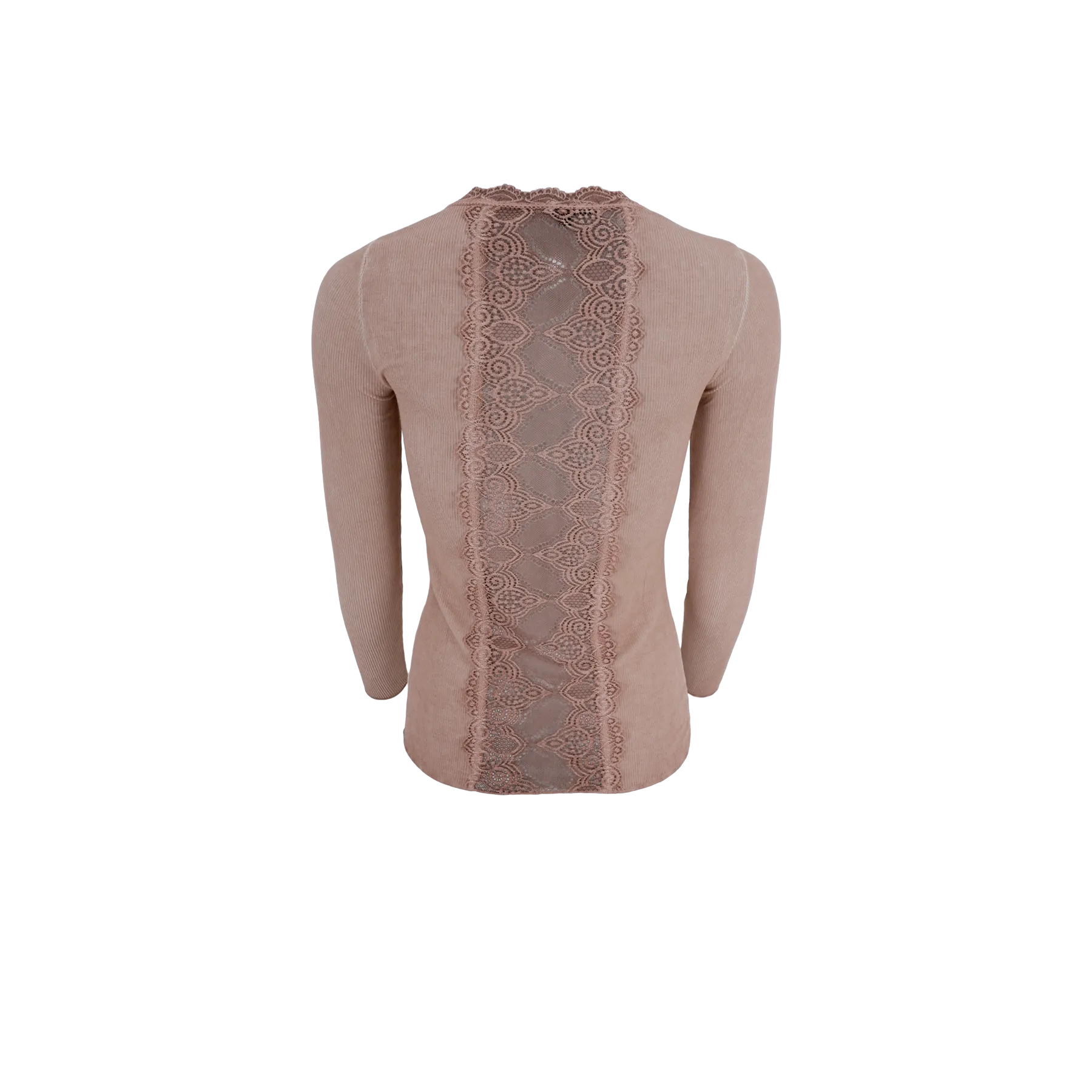 Black Colour BC Ivy rib top rose