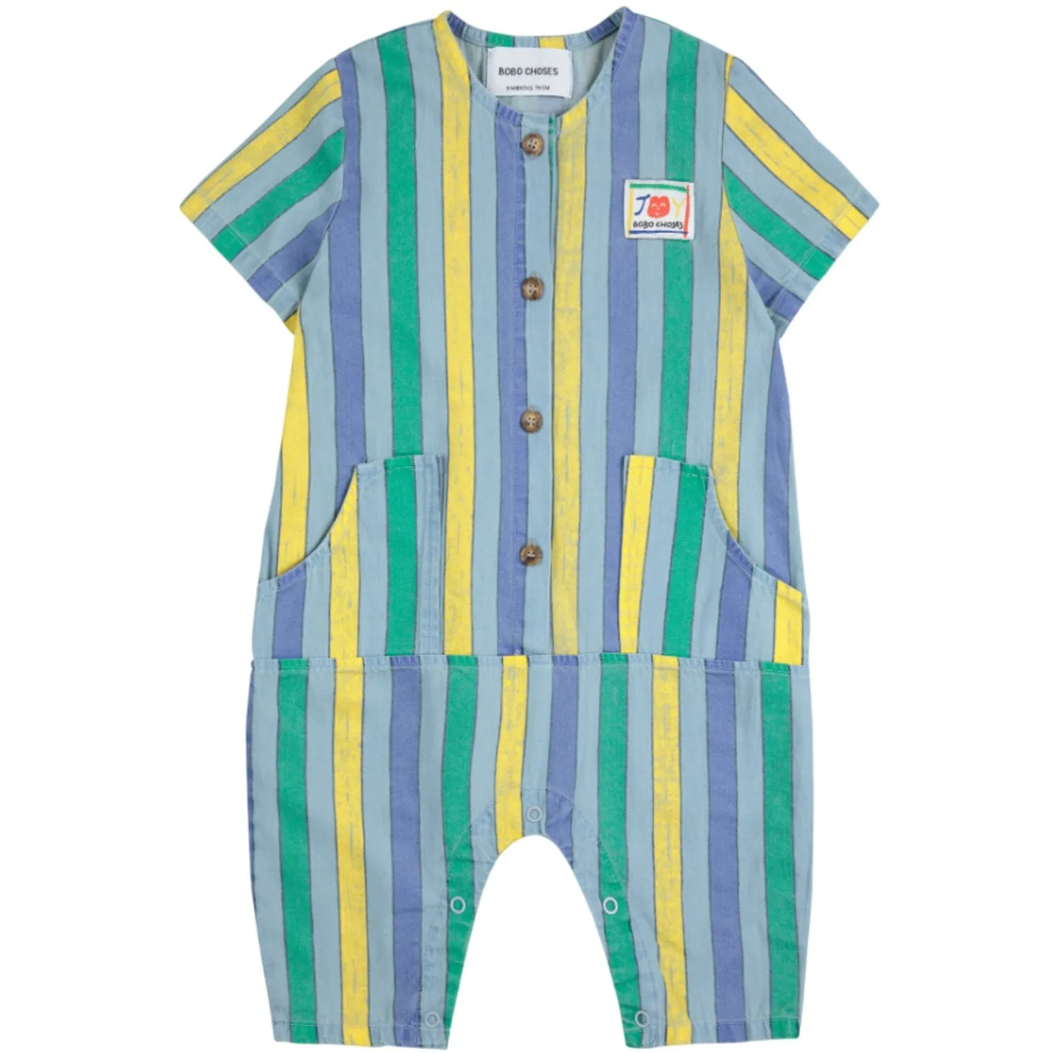 Bobo Choses Multicolor Multicolor Stripes Denim Overall