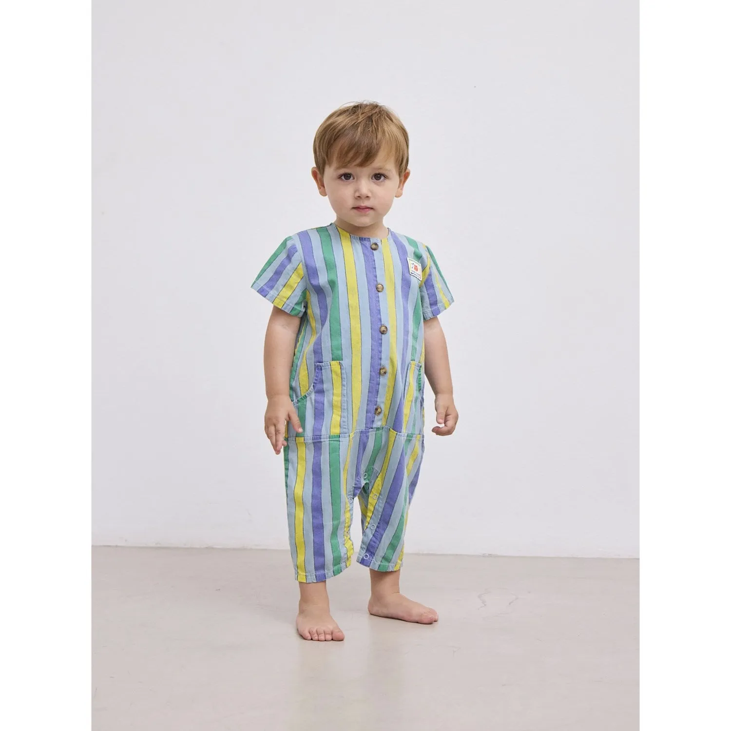 Bobo Choses Multicolor Multicolor Stripes Denim Overall