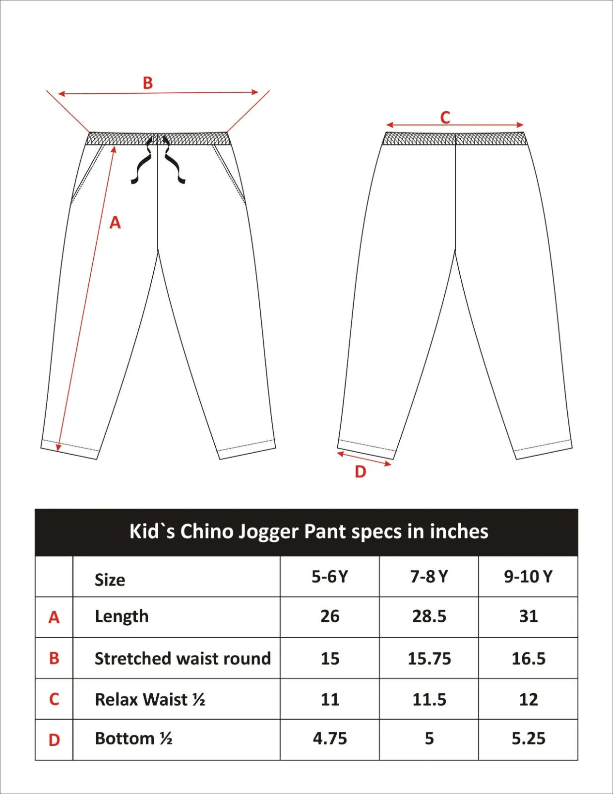 BOYS KHAKI CHINO PANTS