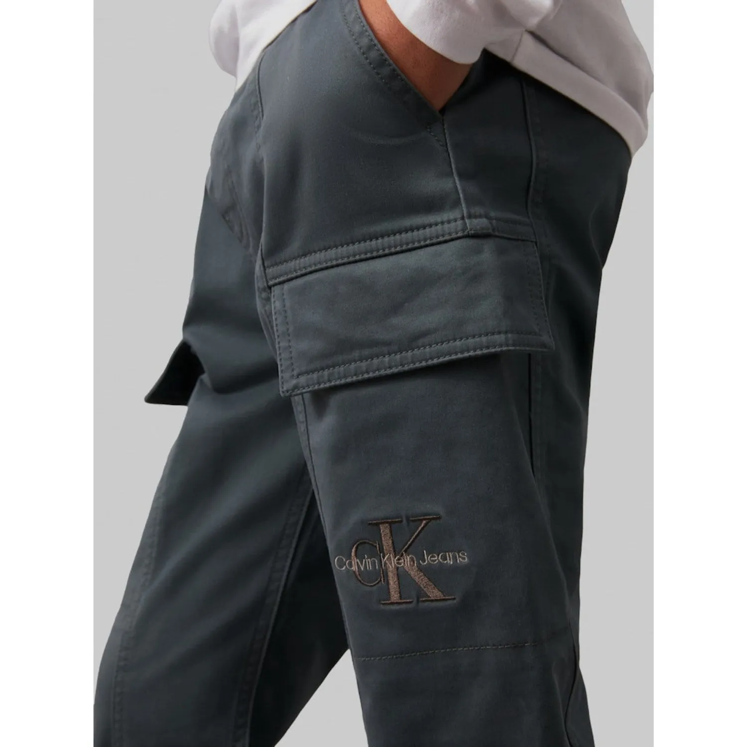 Calvin Klein Endless Grey Essential Woven Cargo Pants
