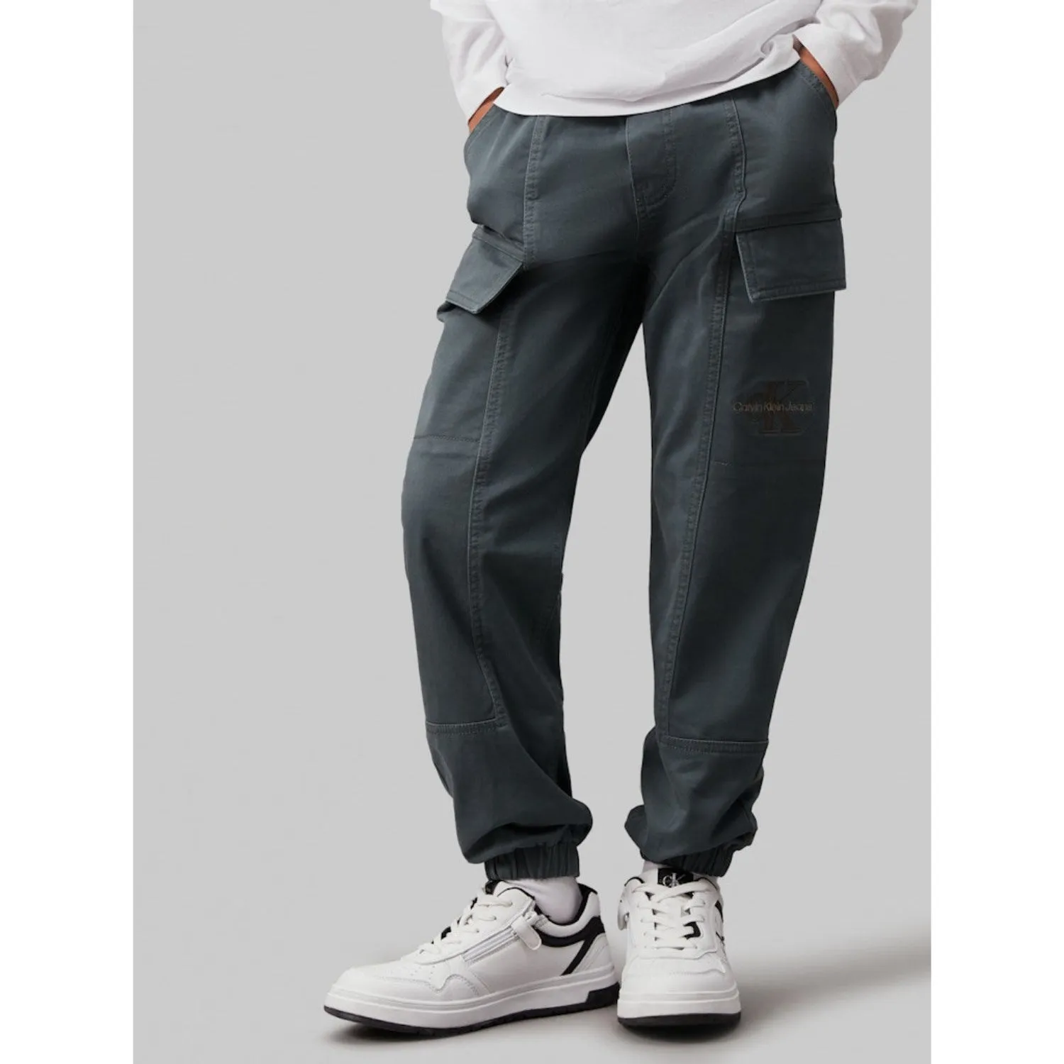 Calvin Klein Endless Grey Essential Woven Cargo Pants