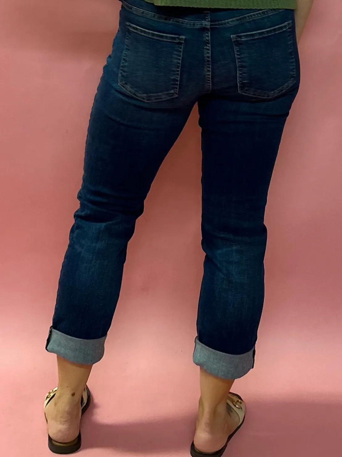 Catherine Mid Rise Boyfriend with Cuffs