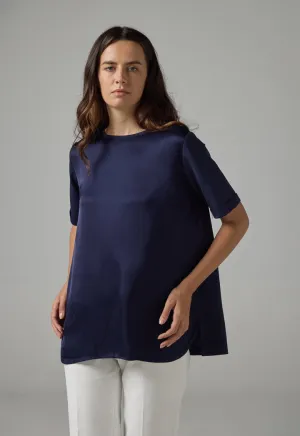 Choice Round Neck Basic T-Shirt  Navy