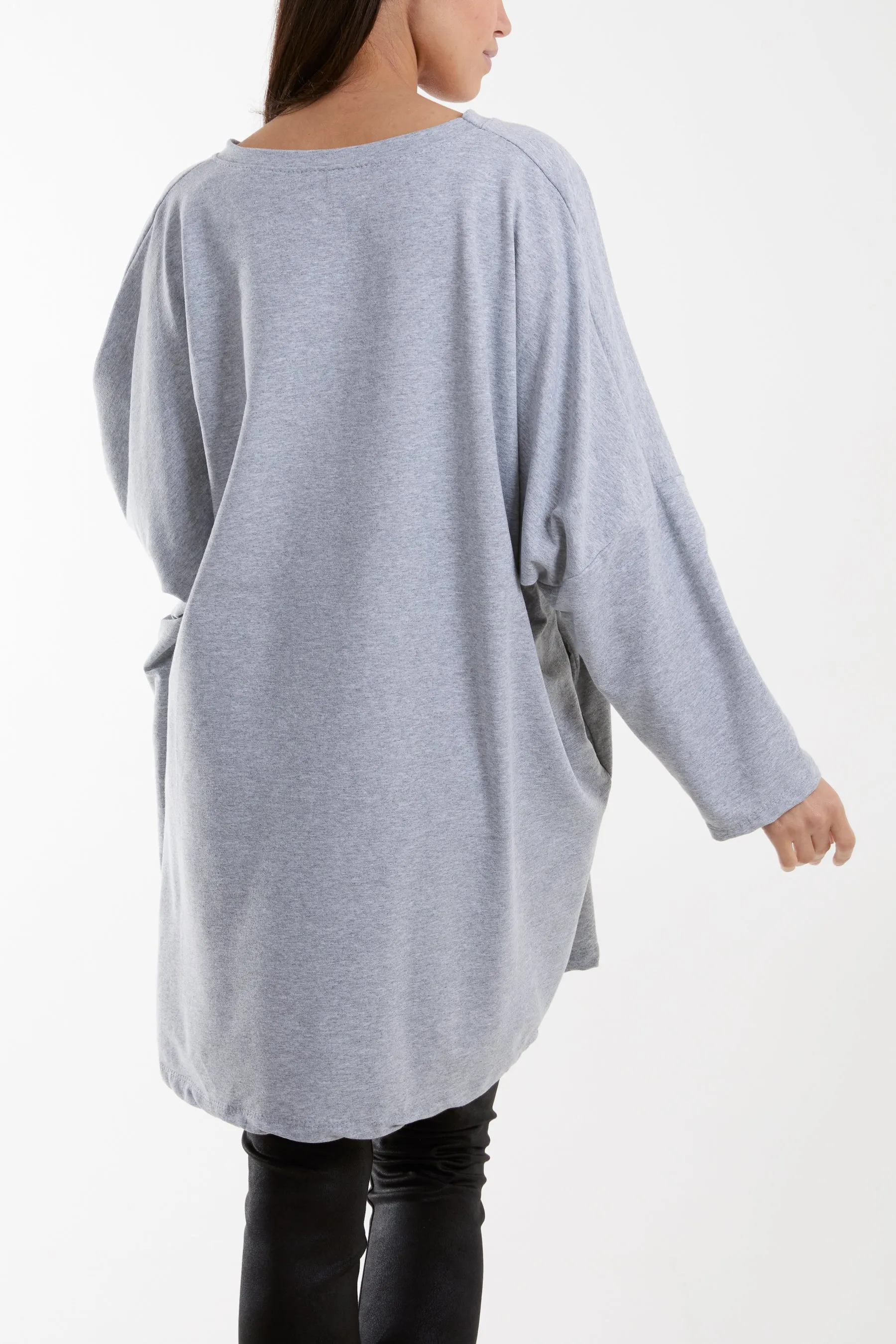 Daisy Long Fine Sweat Top