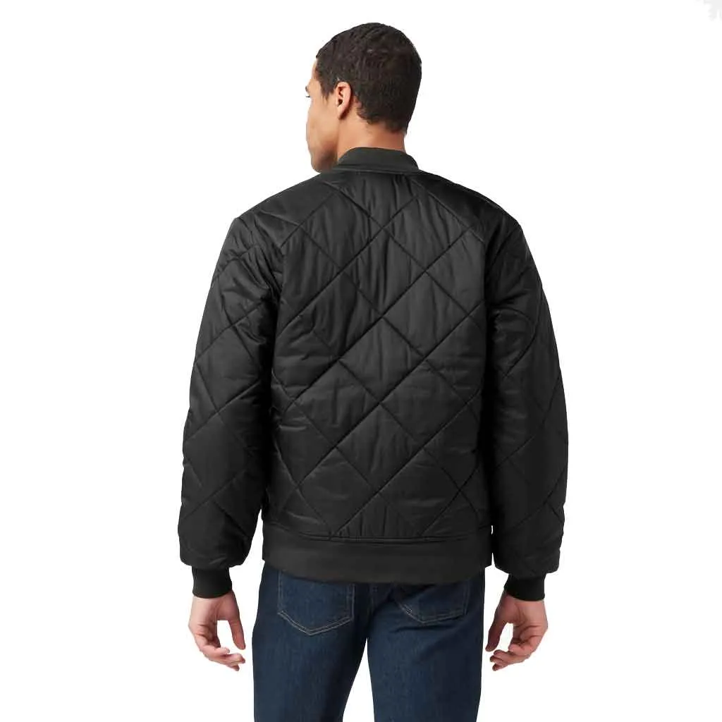 Dickies Nylon Diamond Quilted Jacket - Black