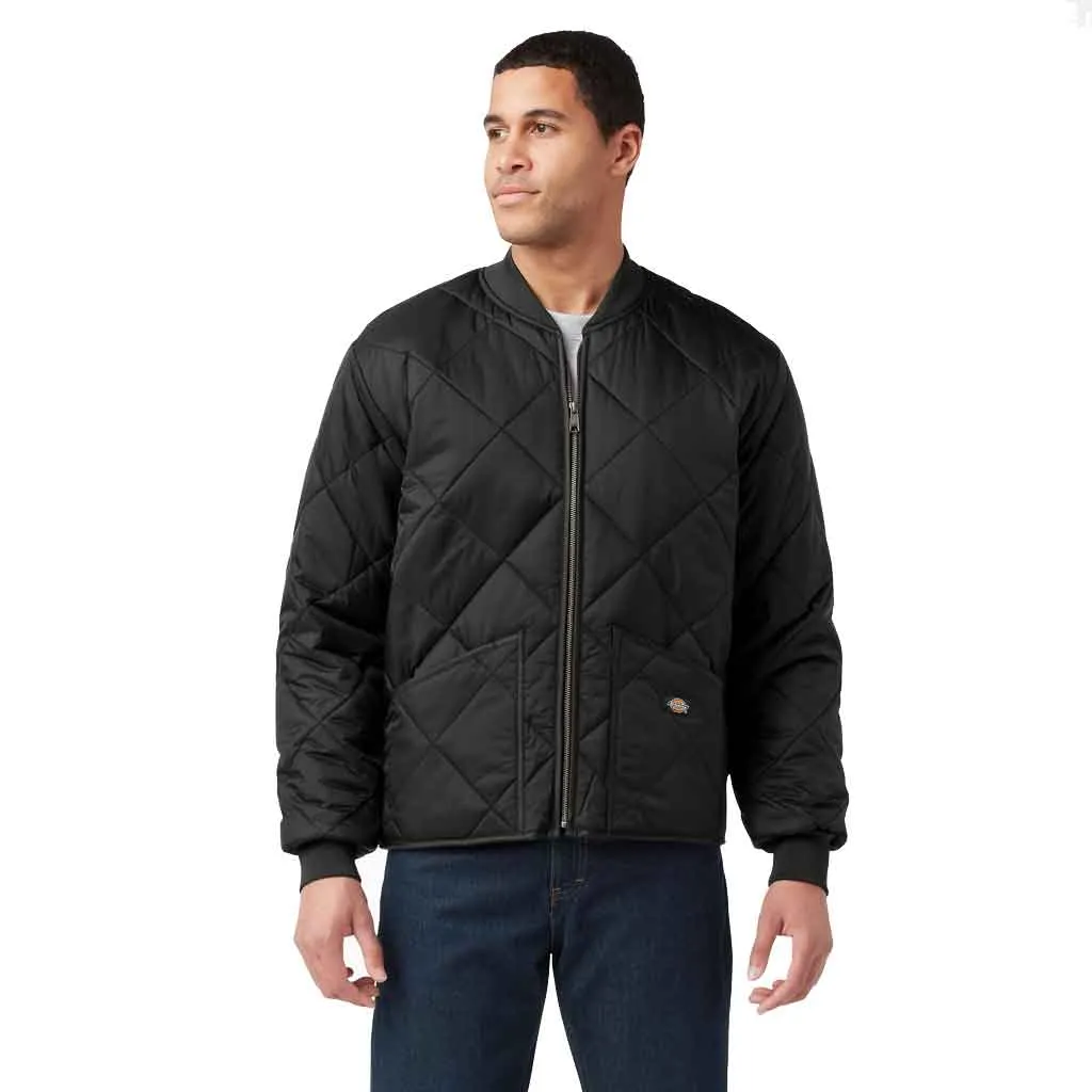Dickies Nylon Diamond Quilted Jacket - Black