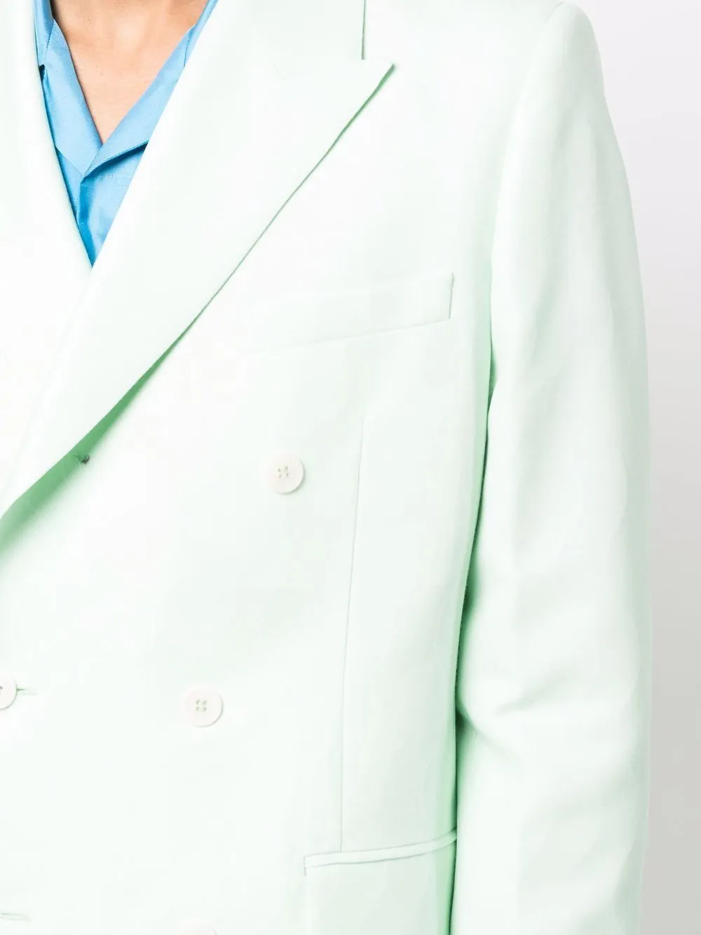 double-breasted tailored blazer