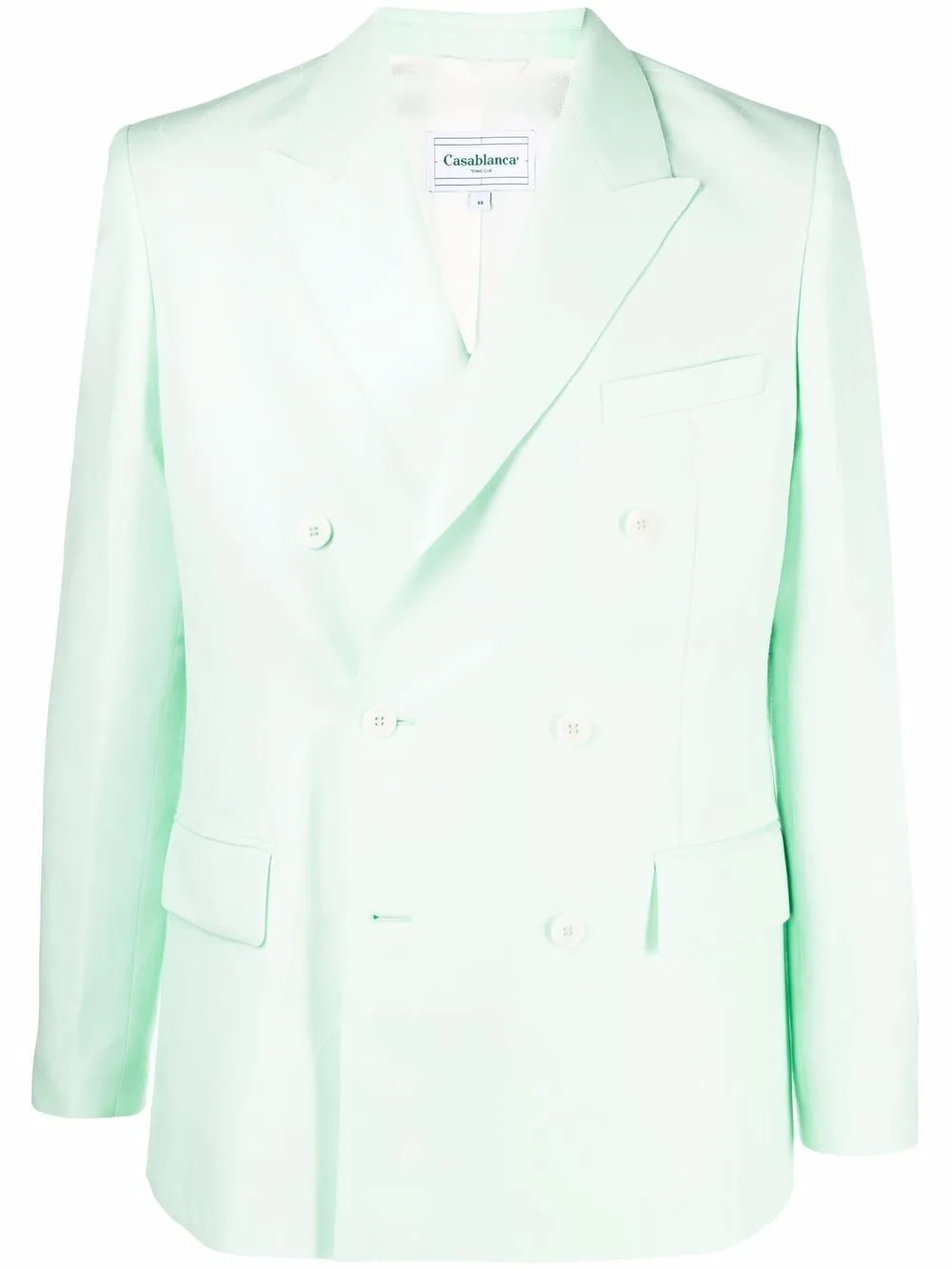 double-breasted tailored blazer