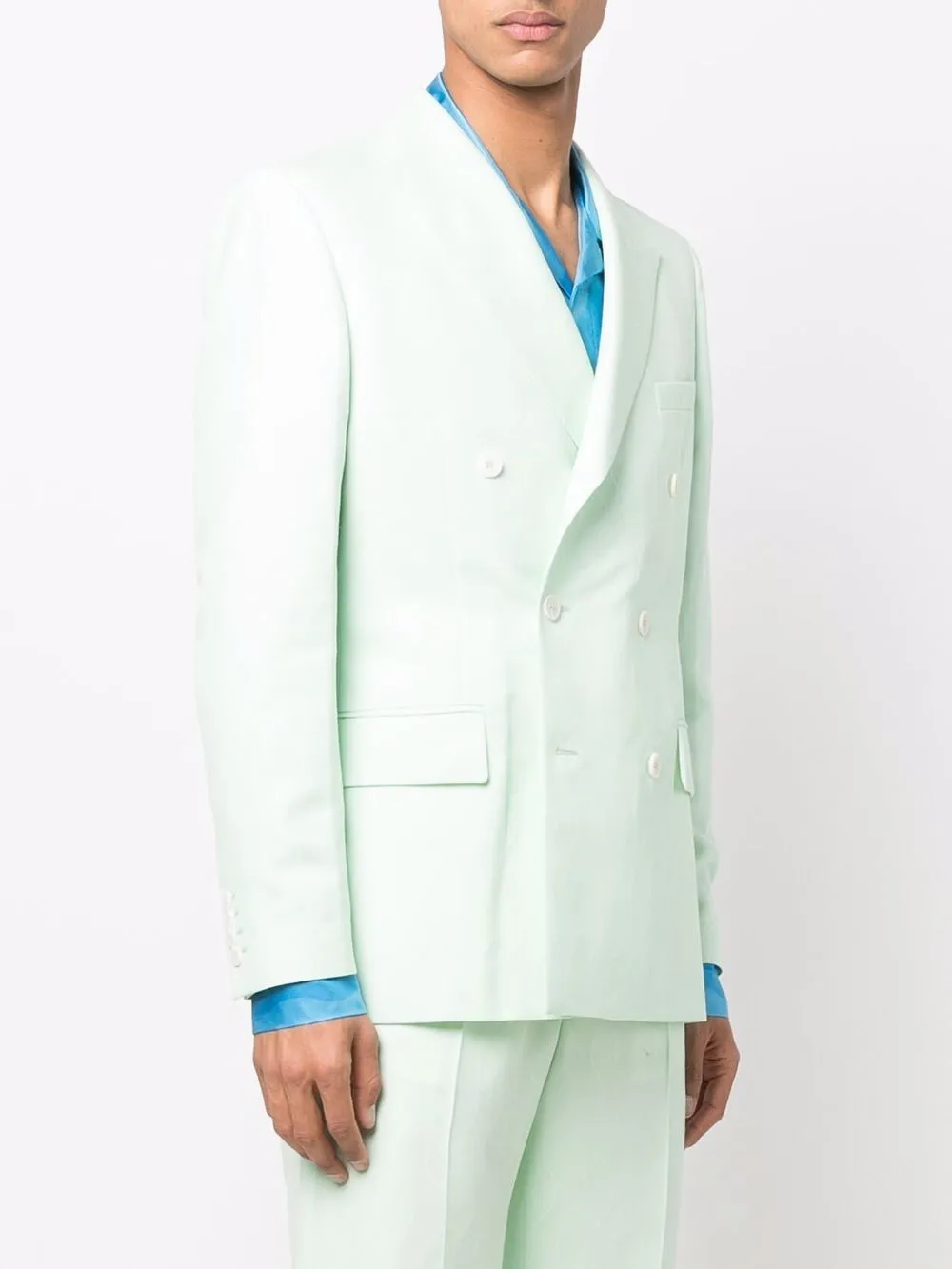 double-breasted tailored blazer
