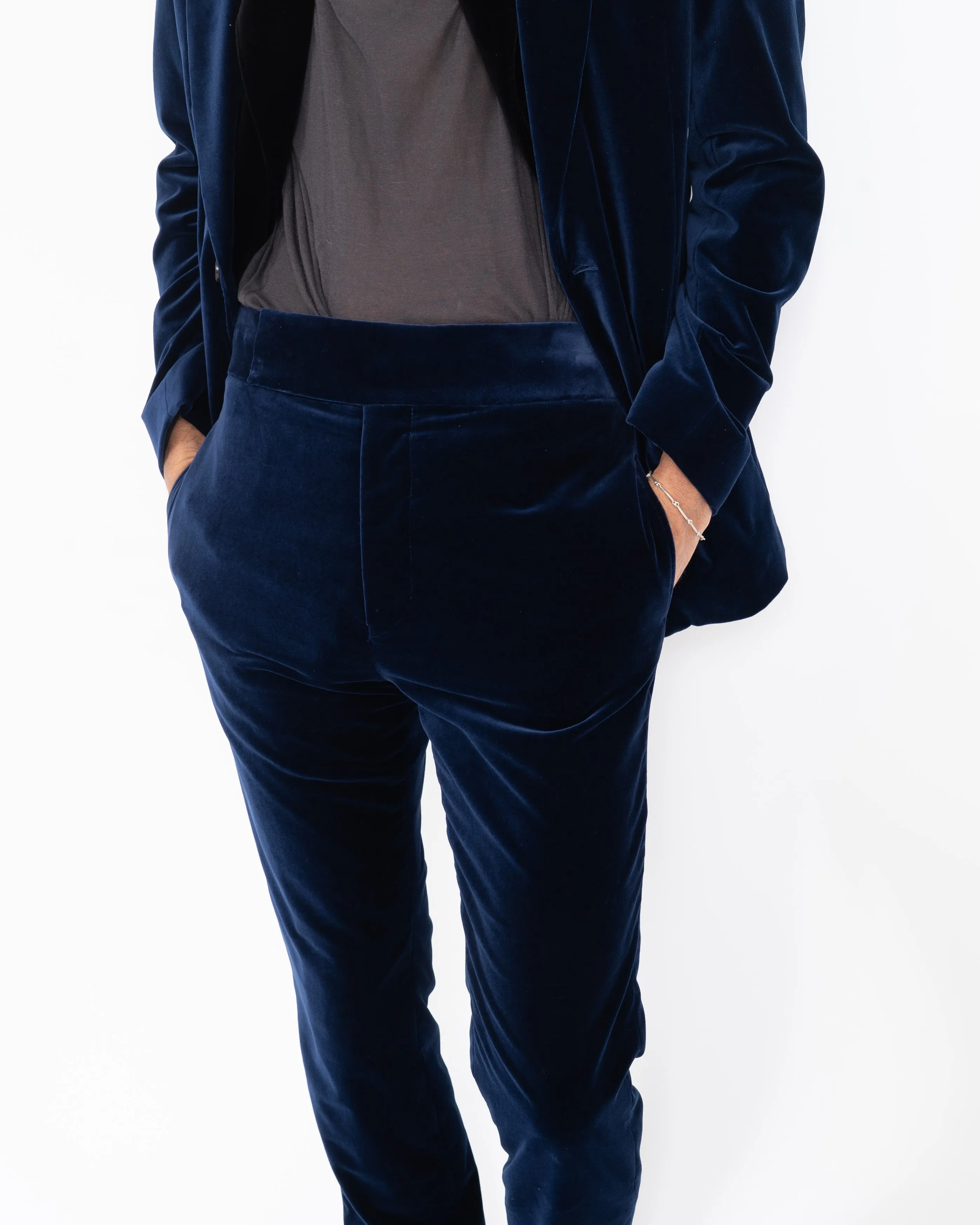FW20 Night Blue Velvet Suit