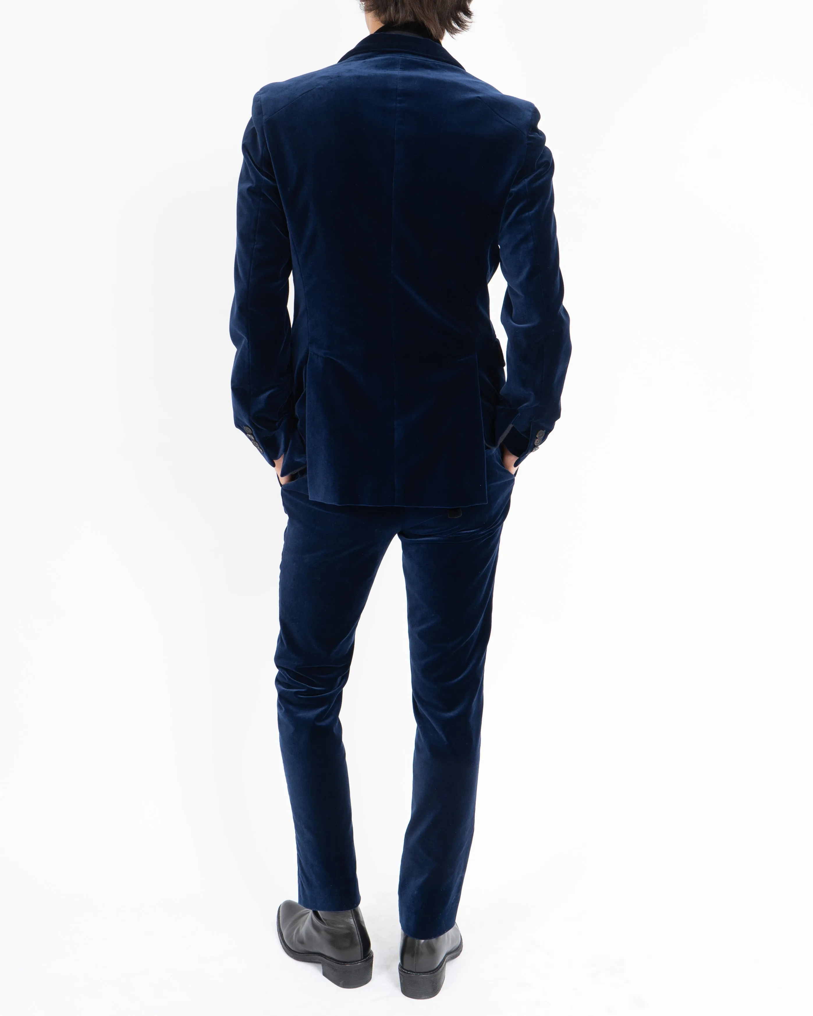 FW20 Night Blue Velvet Suit