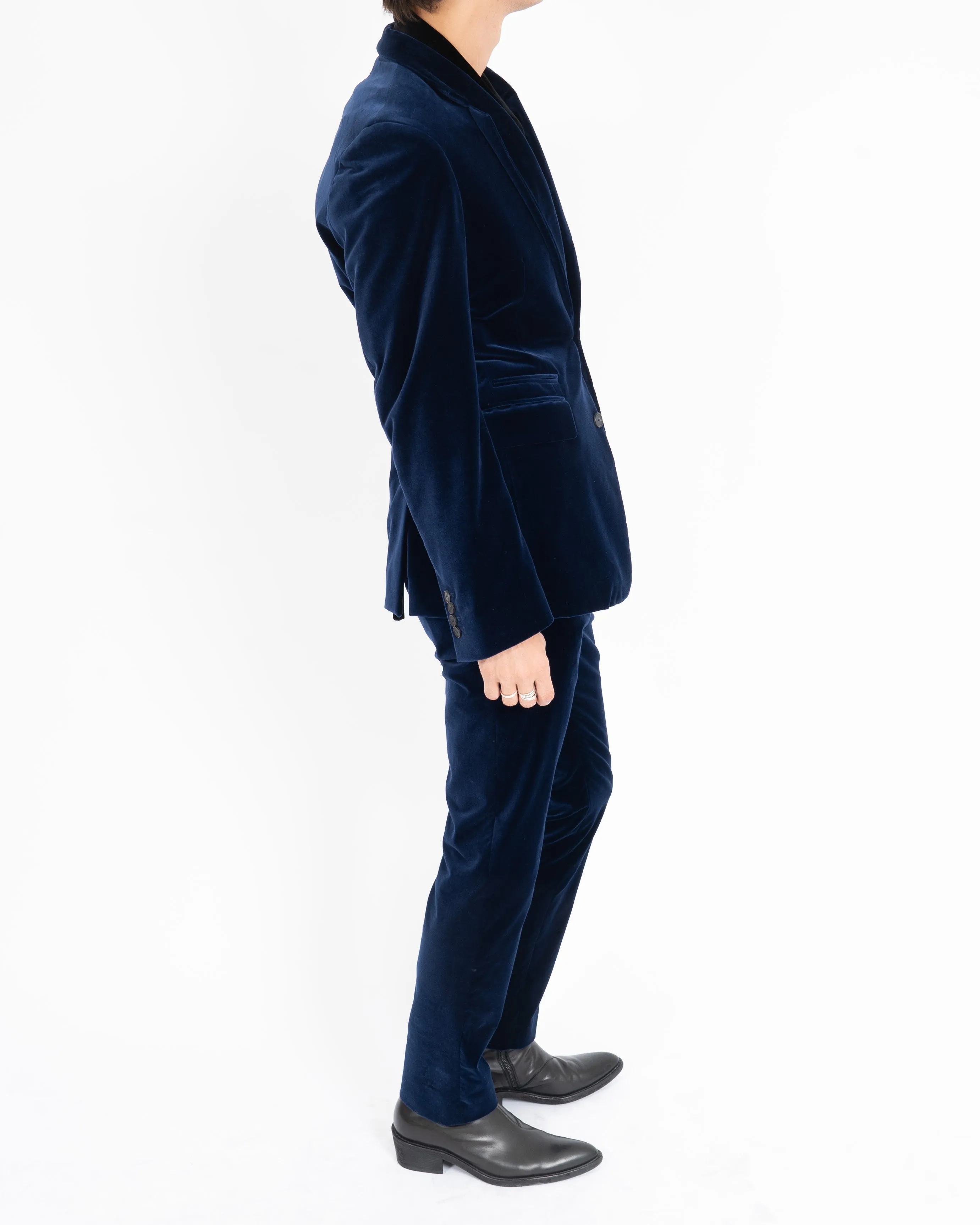 FW20 Night Blue Velvet Suit