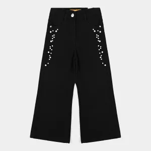 Girls Denim Stretch Pant Black Pearl-BLACK