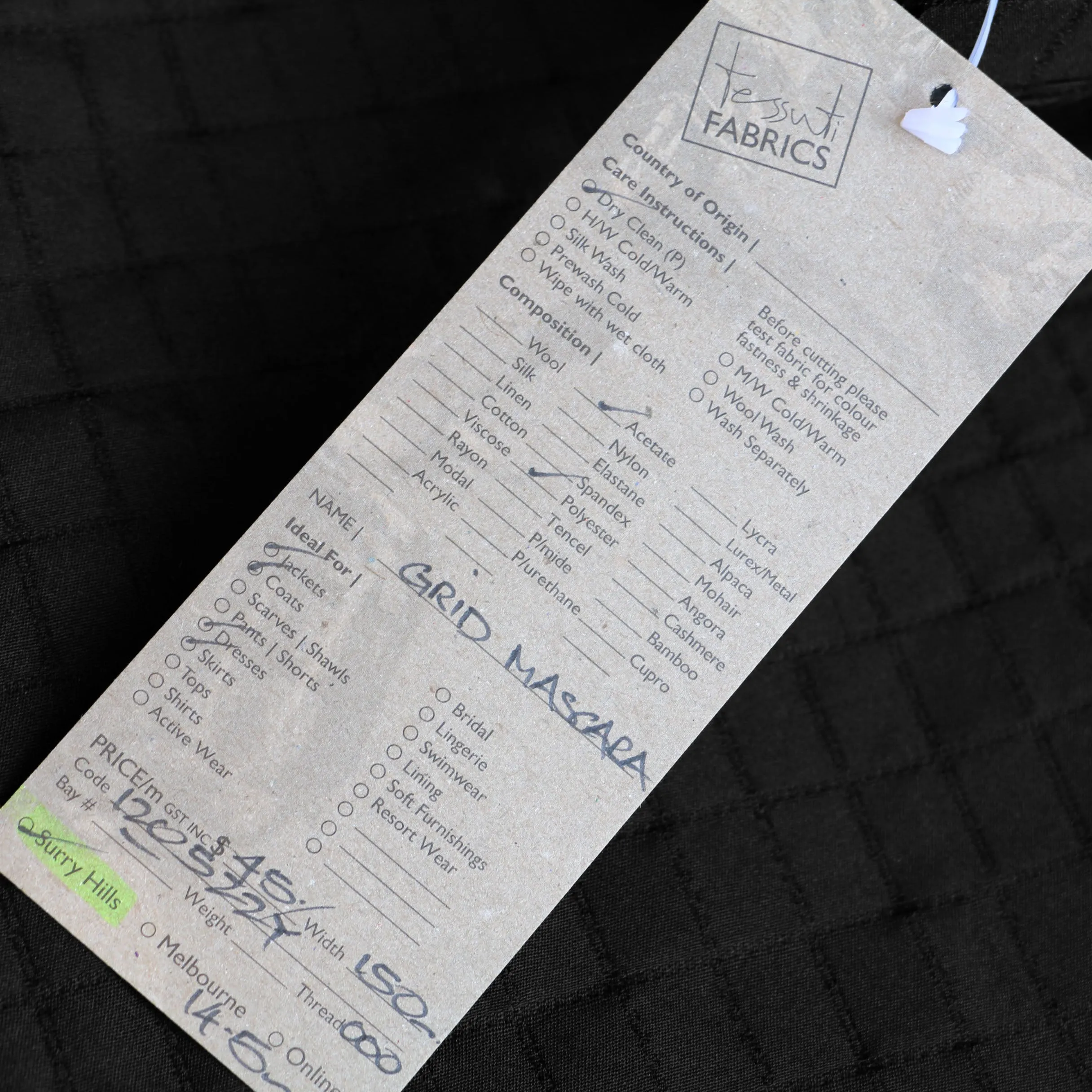 Grid Mascara Jacquard