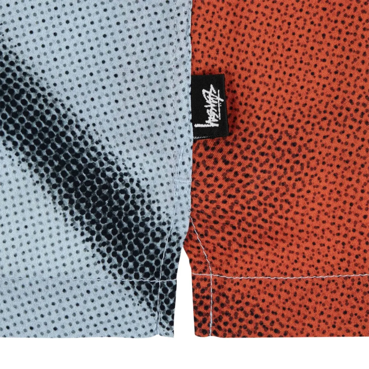 HALFTONE FLOWER SHIRT LIGHT BLUE
