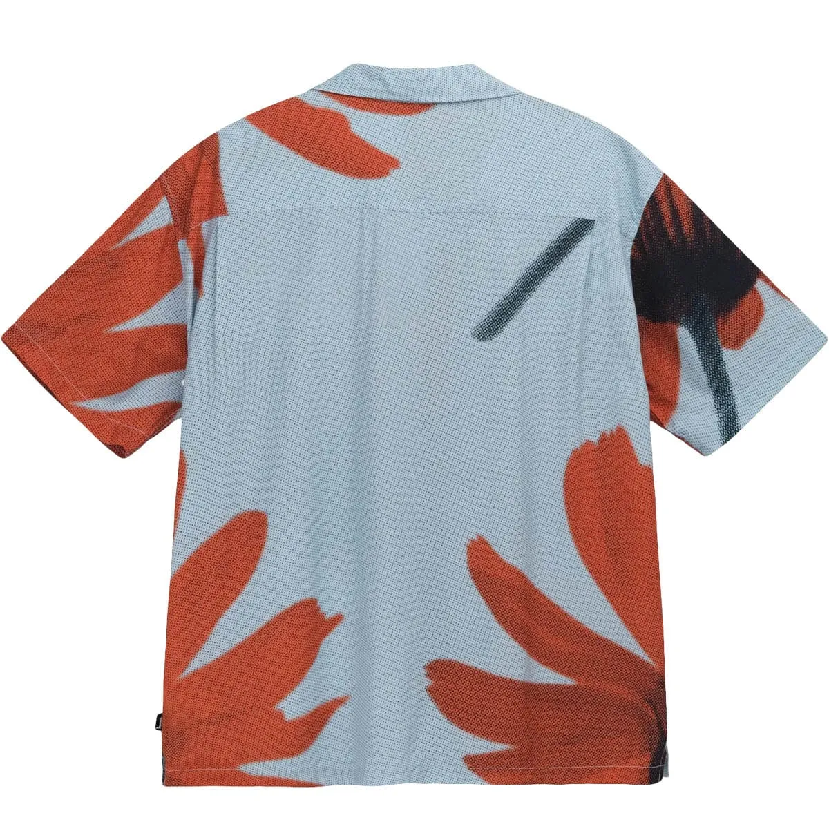 HALFTONE FLOWER SHIRT LIGHT BLUE