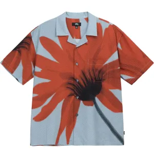 HALFTONE FLOWER SHIRT LIGHT BLUE