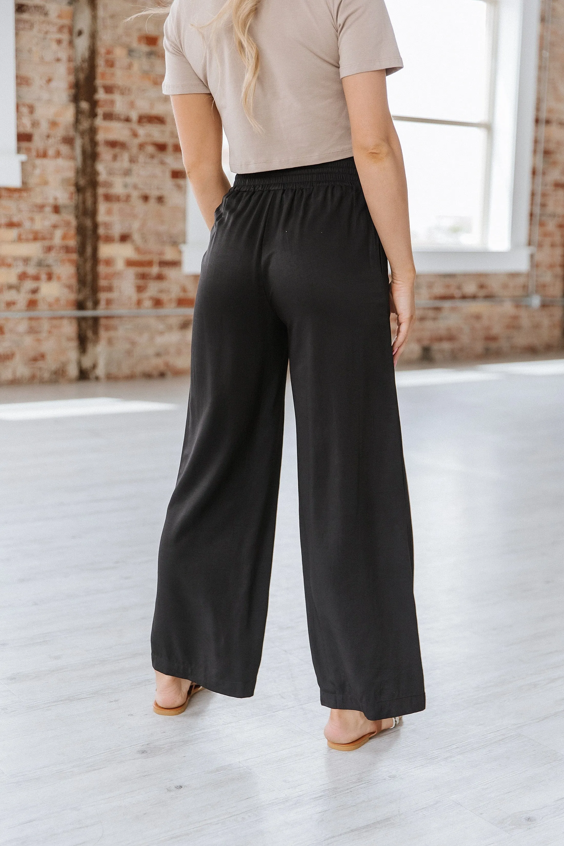 Heidi Drawstring Wide Leg Pant