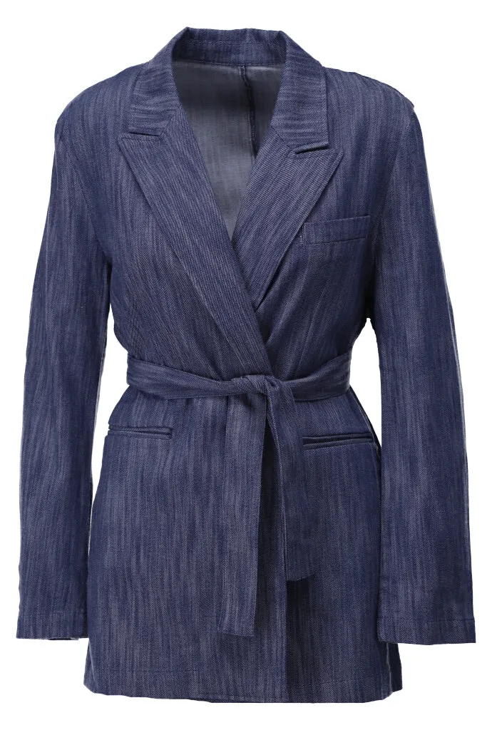 K-design - Blazer in jeans look (A734Dark blue jeans)