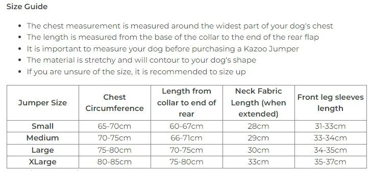 Kazoo Greyhound Softie Dog Jumper Blue 59-65cm Small