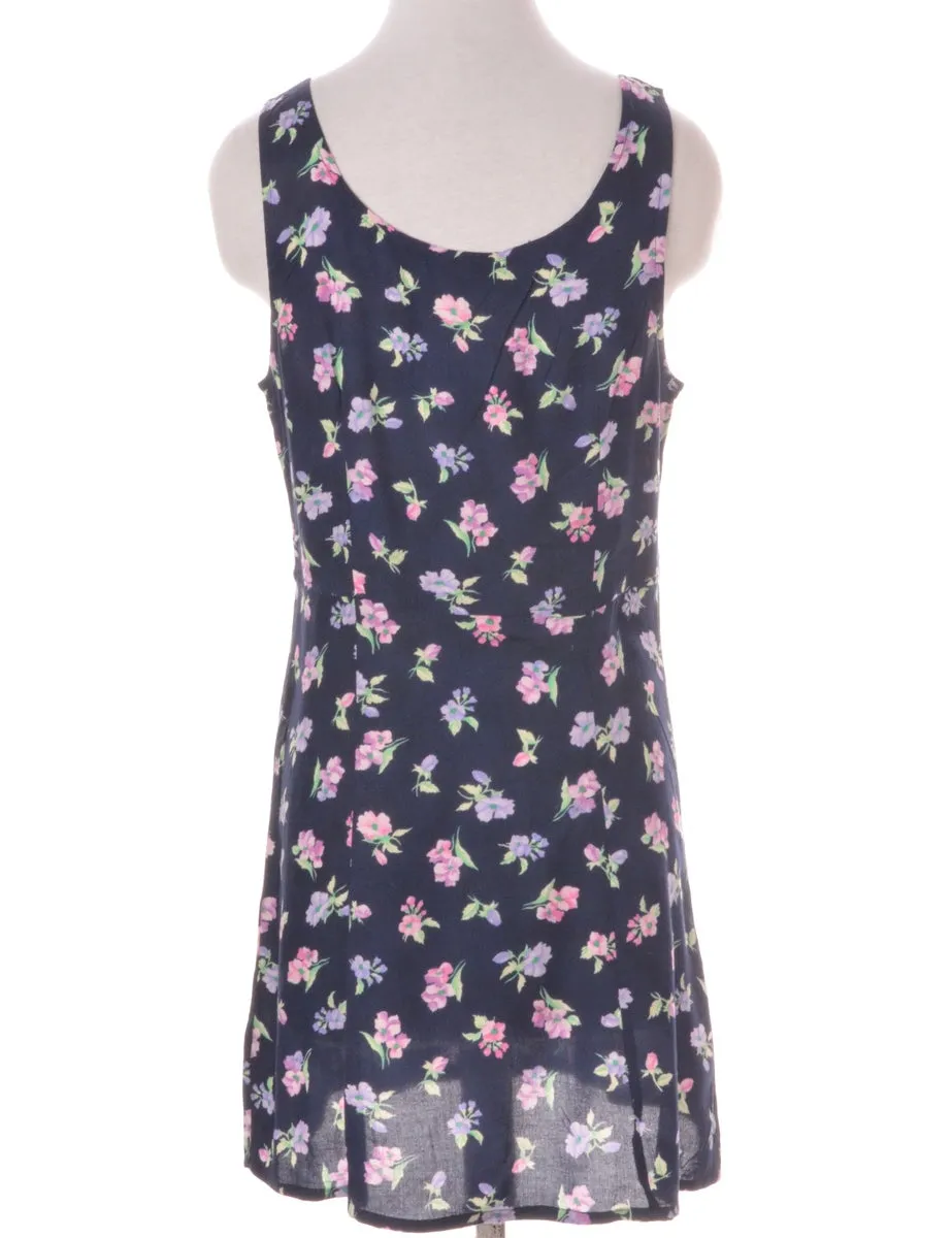 Label Floral Short Dress