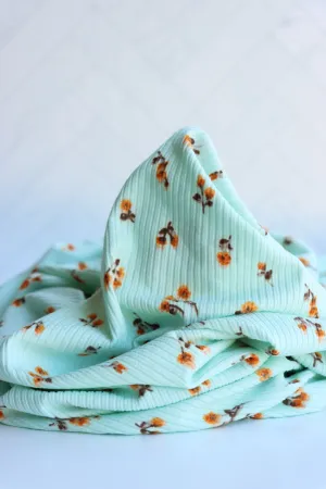 Lacey on Light Mint Yummy 4x2 Rib Knit