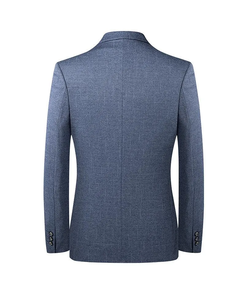 Men Blazer - Striped Formal Blazer