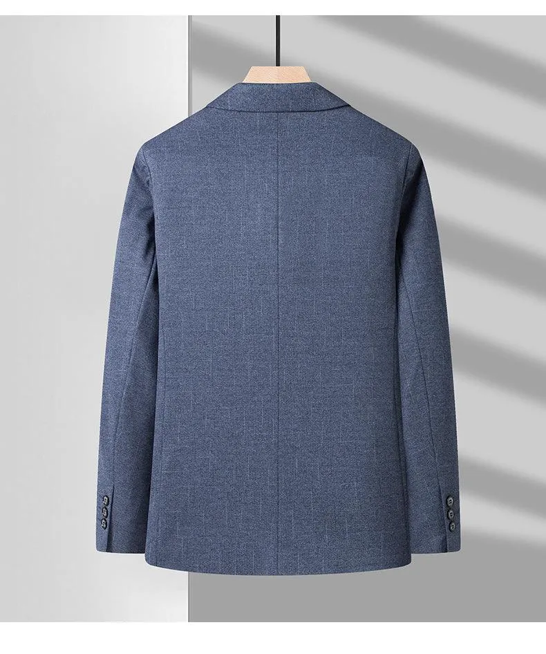 Men Blazer - Striped Formal Blazer