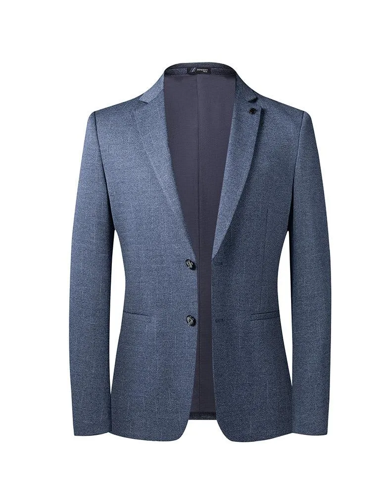 Men Blazer - Striped Formal Blazer