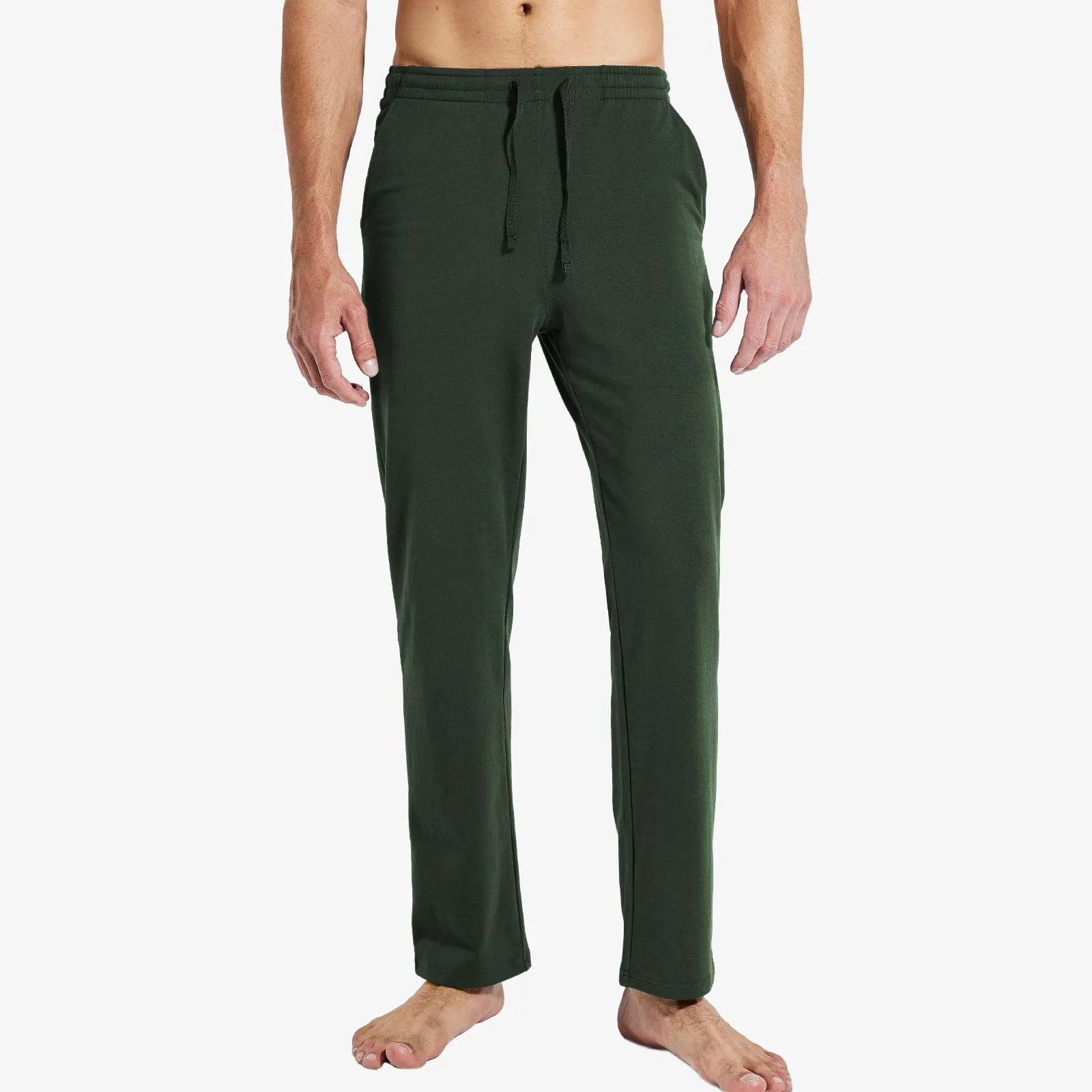 Men's Cotton Sweatpants with Pockets Sports Knit Pants