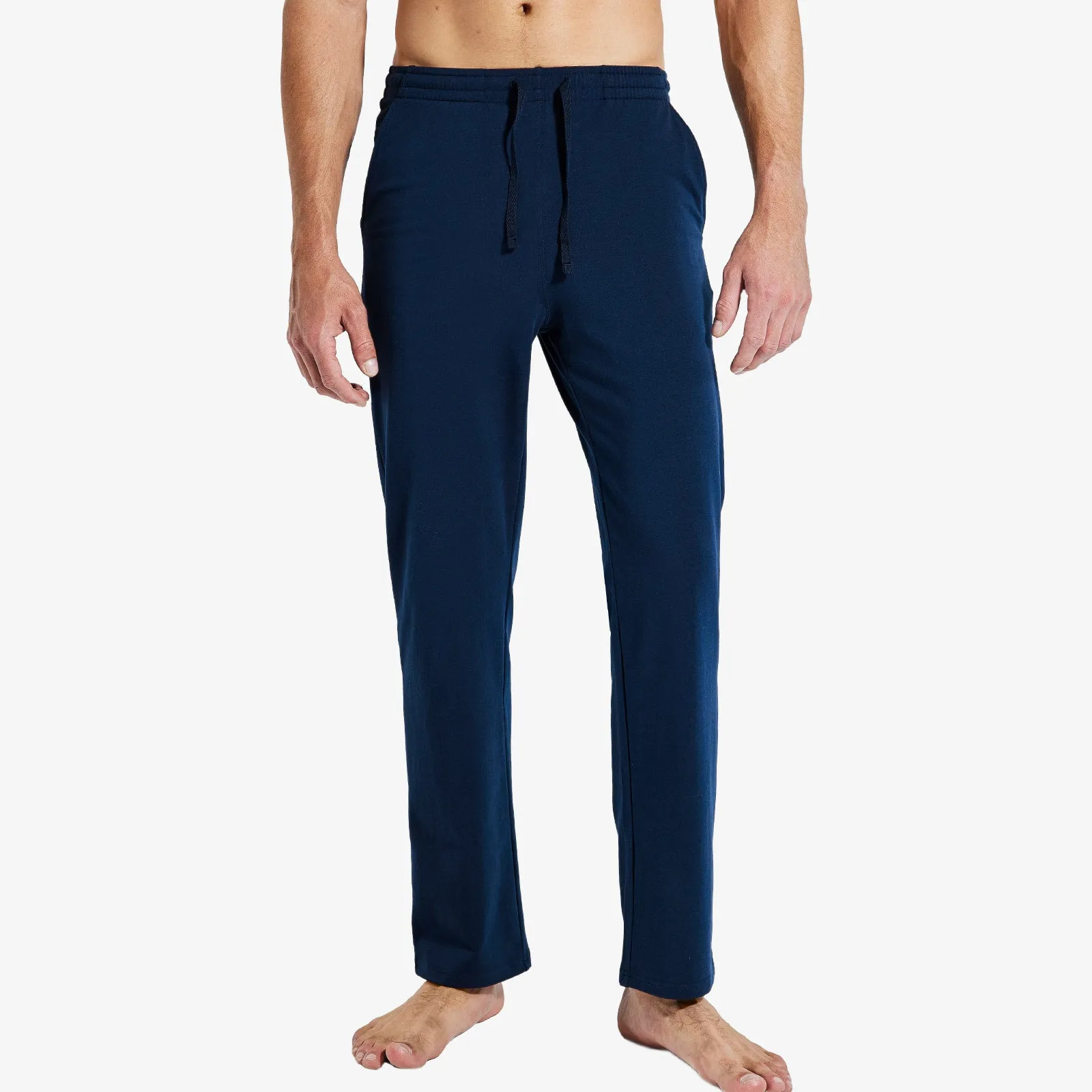 Men's Cotton Sweatpants with Pockets Sports Knit Pants