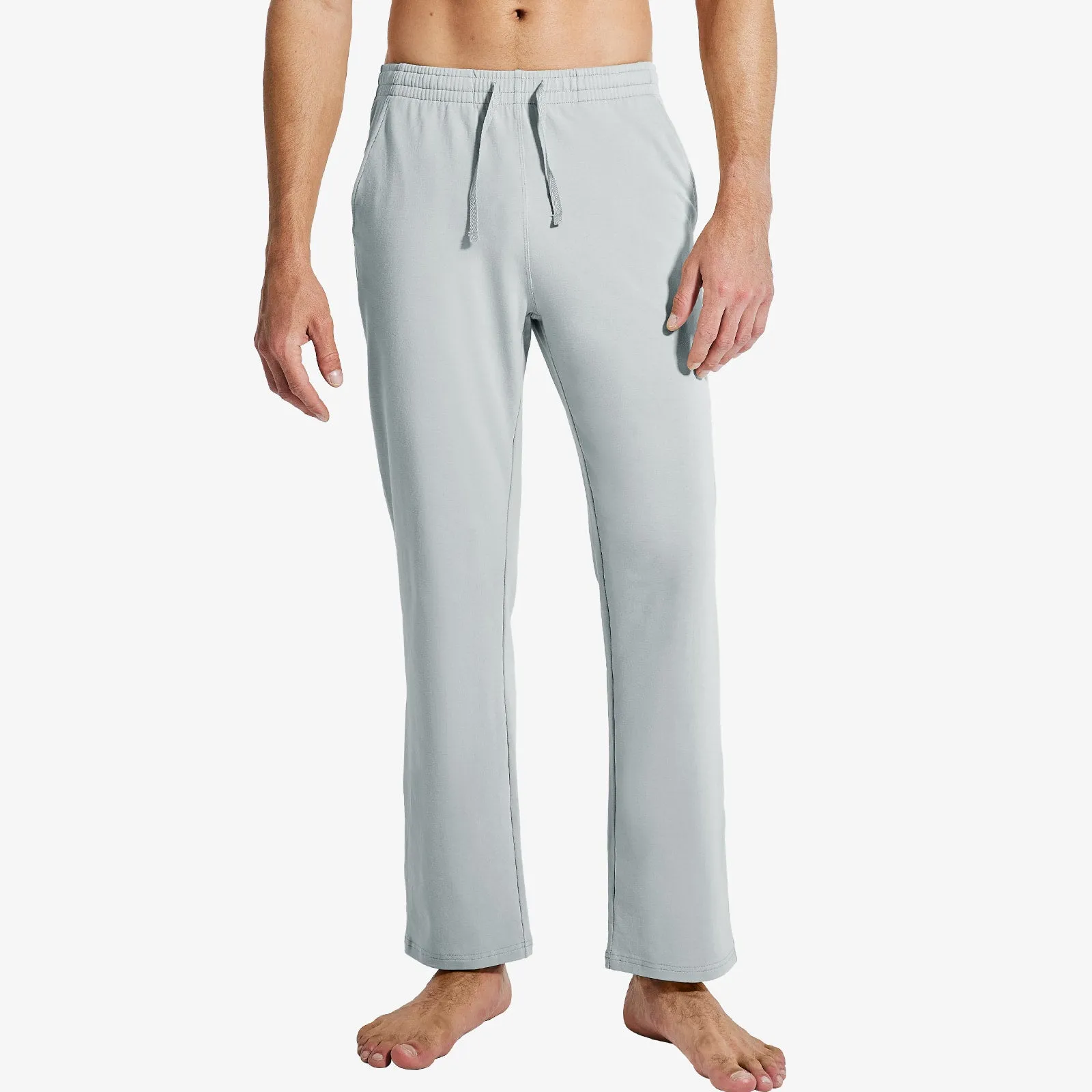 Men's Cotton Sweatpants with Pockets Sports Knit Pants
