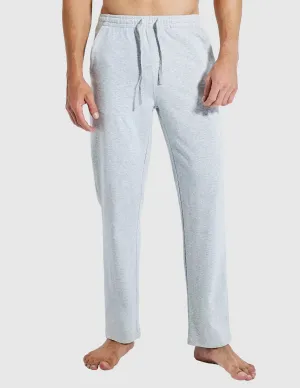 Men's Cotton Sweatpants with Pockets Sports Knit Pants
