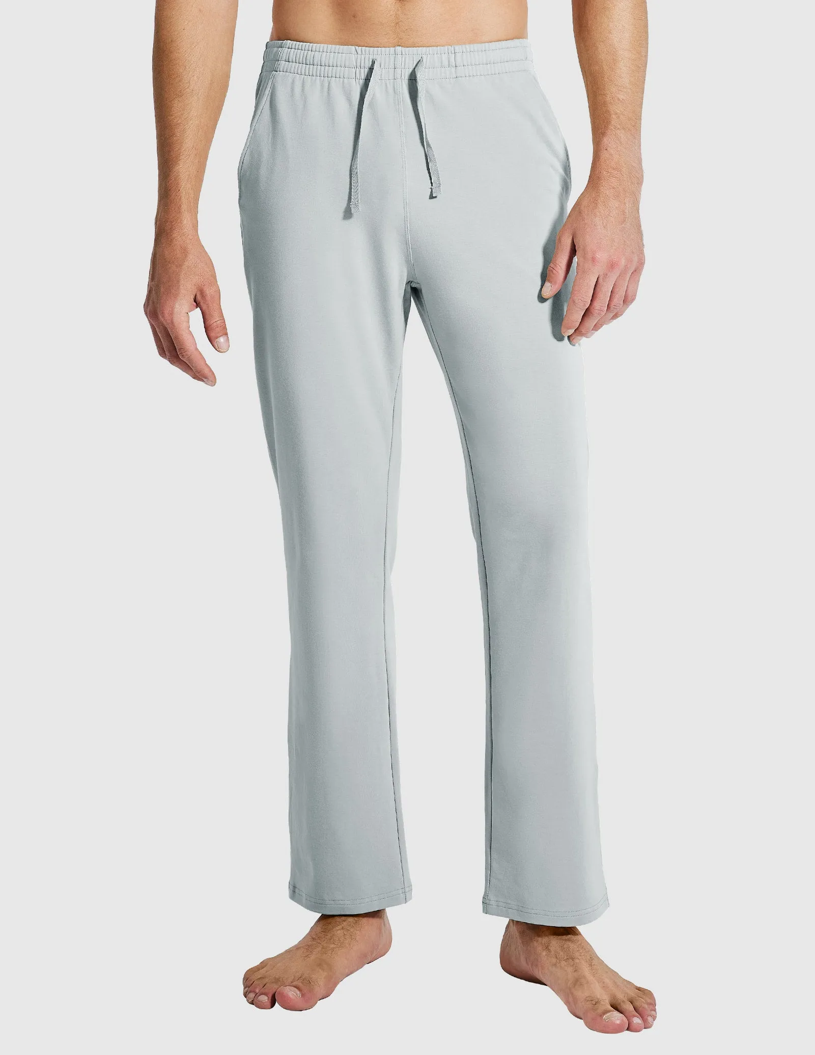 Men's Cotton Sweatpants with Pockets Sports Knit Pants