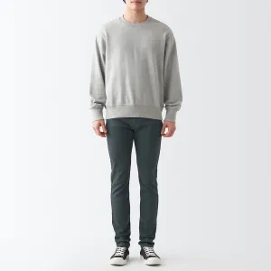 Men's Super Stretch Denim Skinny Pants Charcoal Gray (L 32inch / 82cm)