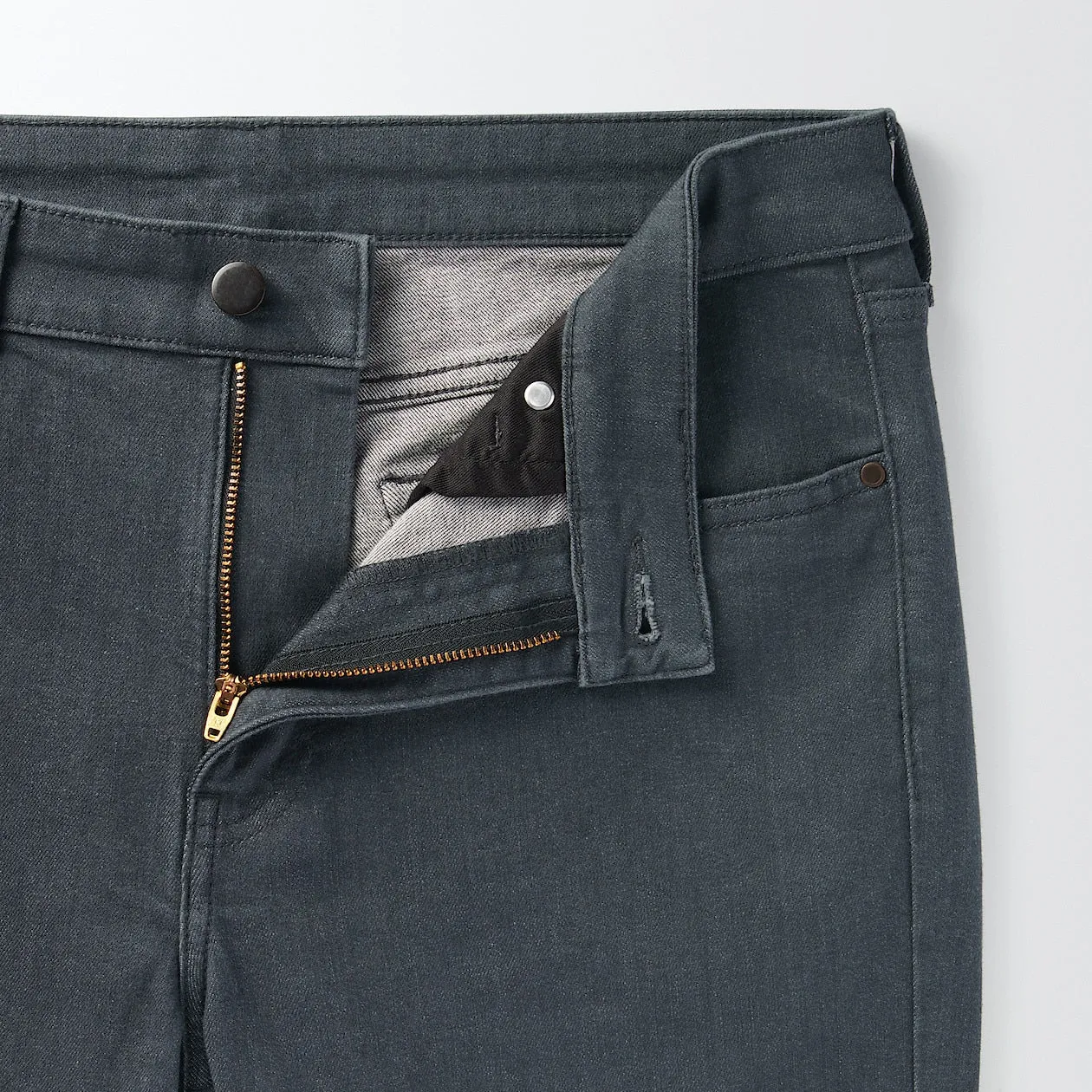Men's Super Stretch Denim Skinny Pants Charcoal Gray (L 32inch / 82cm)