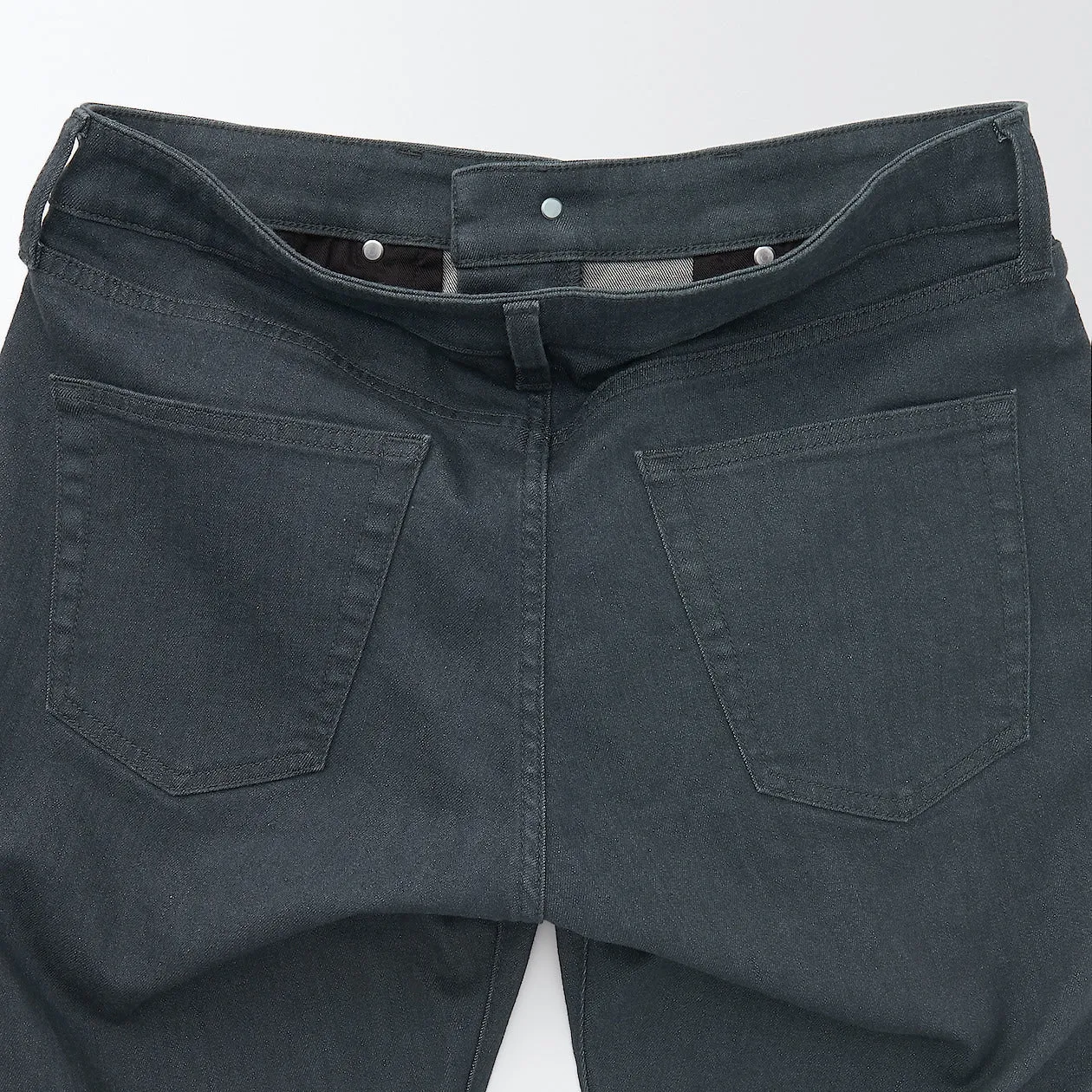 Men's Super Stretch Denim Skinny Pants Charcoal Gray (L 32inch / 82cm)