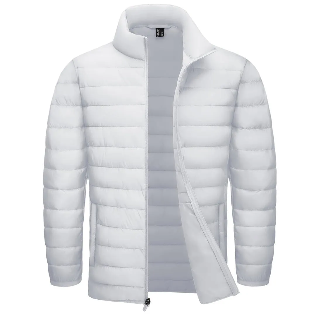 Men's Winter Puffer Jacket Warm Lightweight Water Repellent Windproof